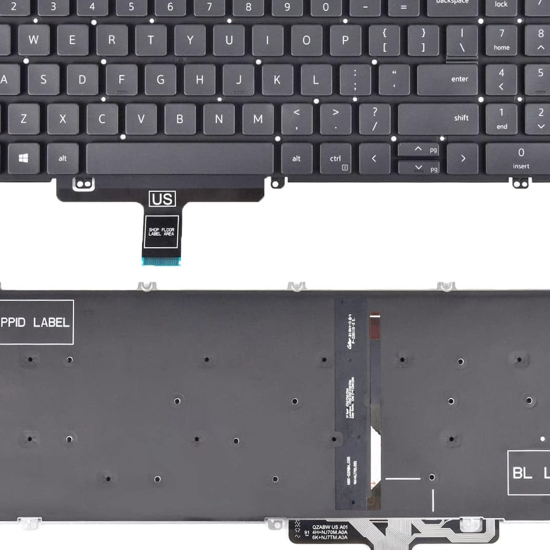 Backlit Keyboard for Dell Latitude 5520 / Precision 3560 Series
