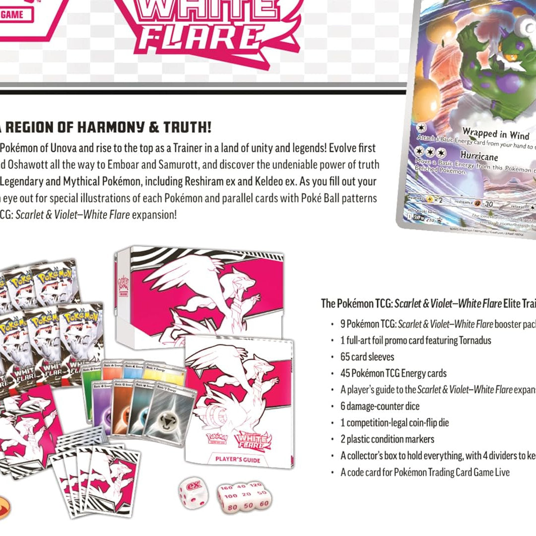 Pokémon TCG: Scarlet & Violet - White Flare Elite Trainer Box (ETB)